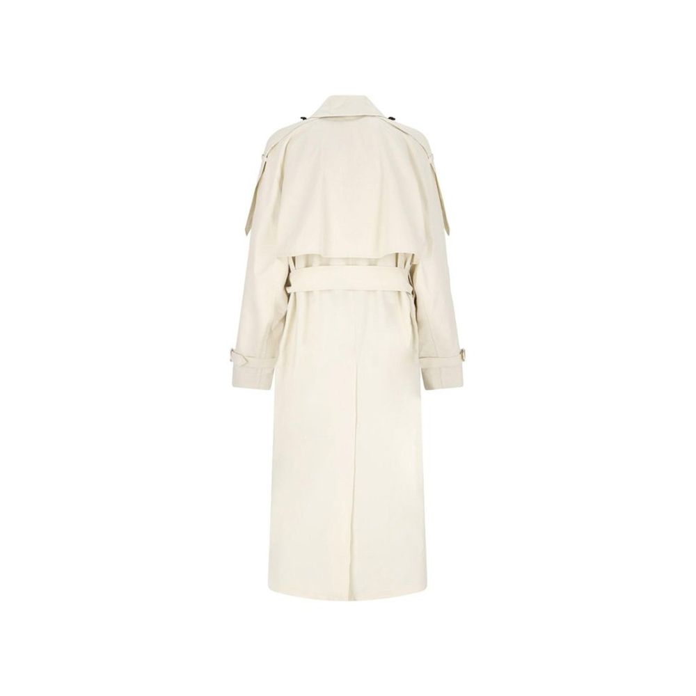Burberry White Cotton Coat Glam Steals