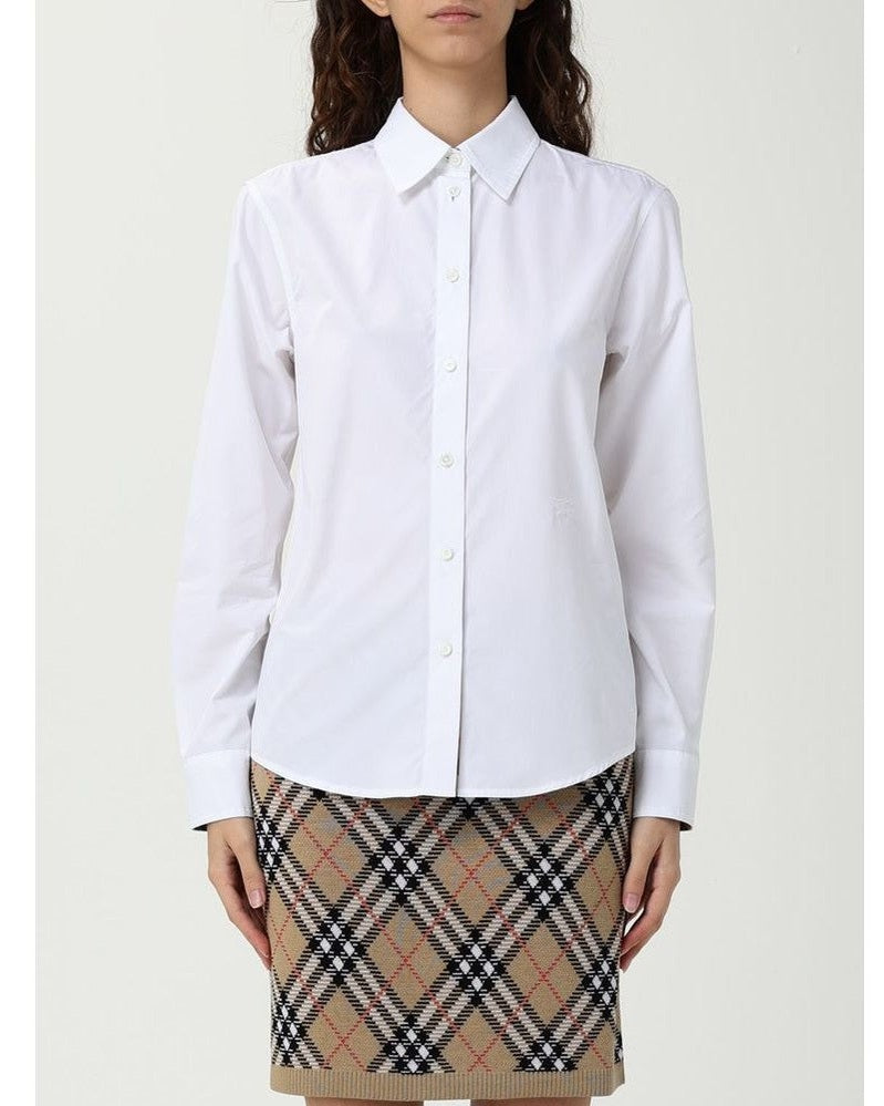 Burberry White Cotton Dress Shirt Glam Steals