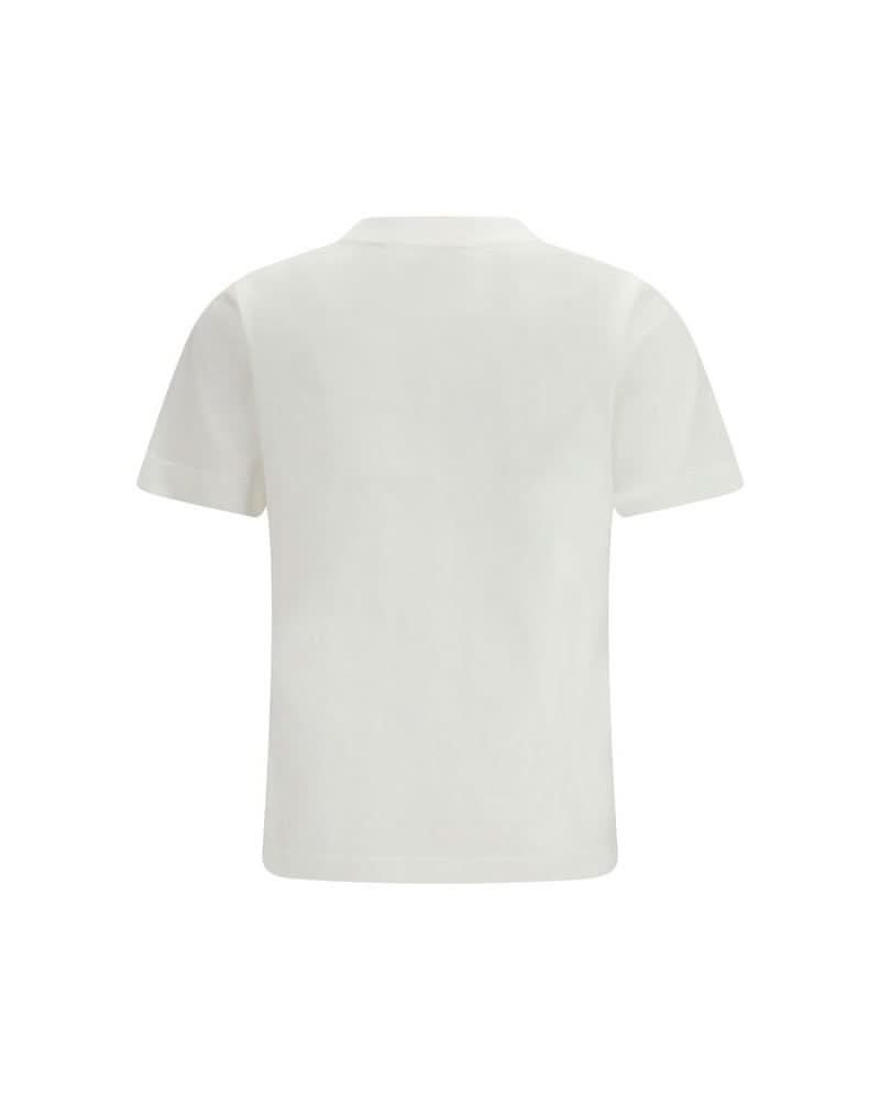 Burberry White Cotton T-shirt Glam Steals
