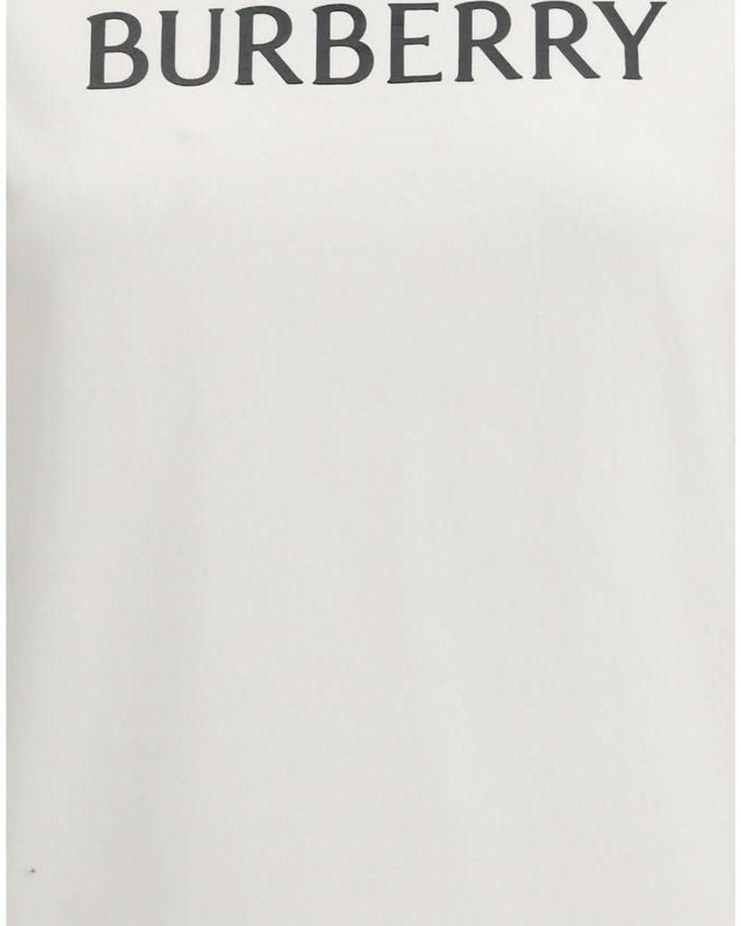 Burberry White Cotton T-Shirt T-Shirts