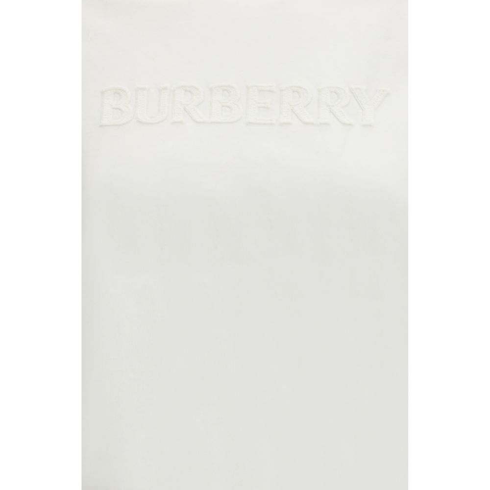 Burberry White Cotton T-shirt Glam Steals
