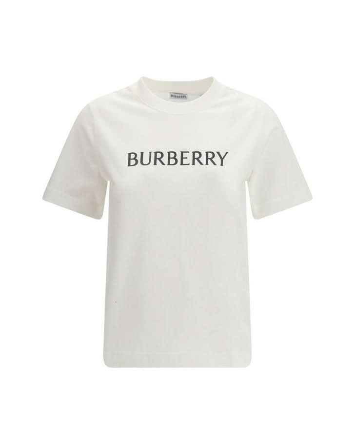 Burberry White Cotton T-Shirt T-Shirts