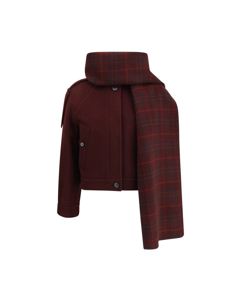 Burberry Wool Bordeaux Coat Glam Steals