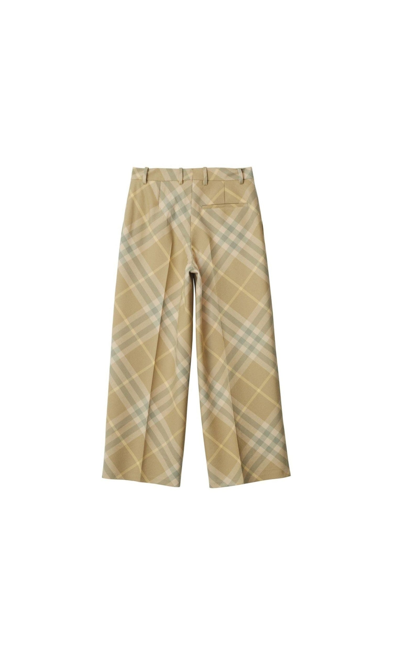 Burberry Wool Check Print Tailored Trouser Glam Steals