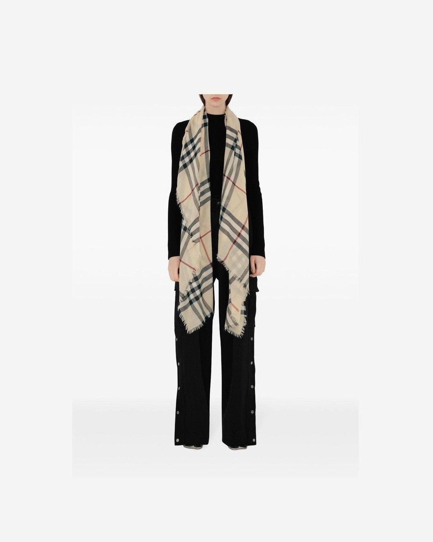 Burberry Wool Check Scarf Glam Steals