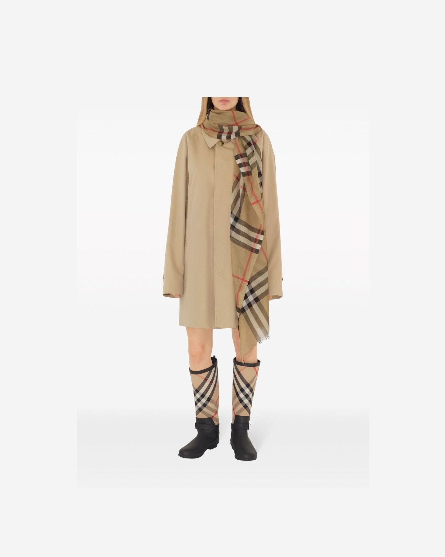 Burberry Wool Check and Silk Scarf Glam Steals