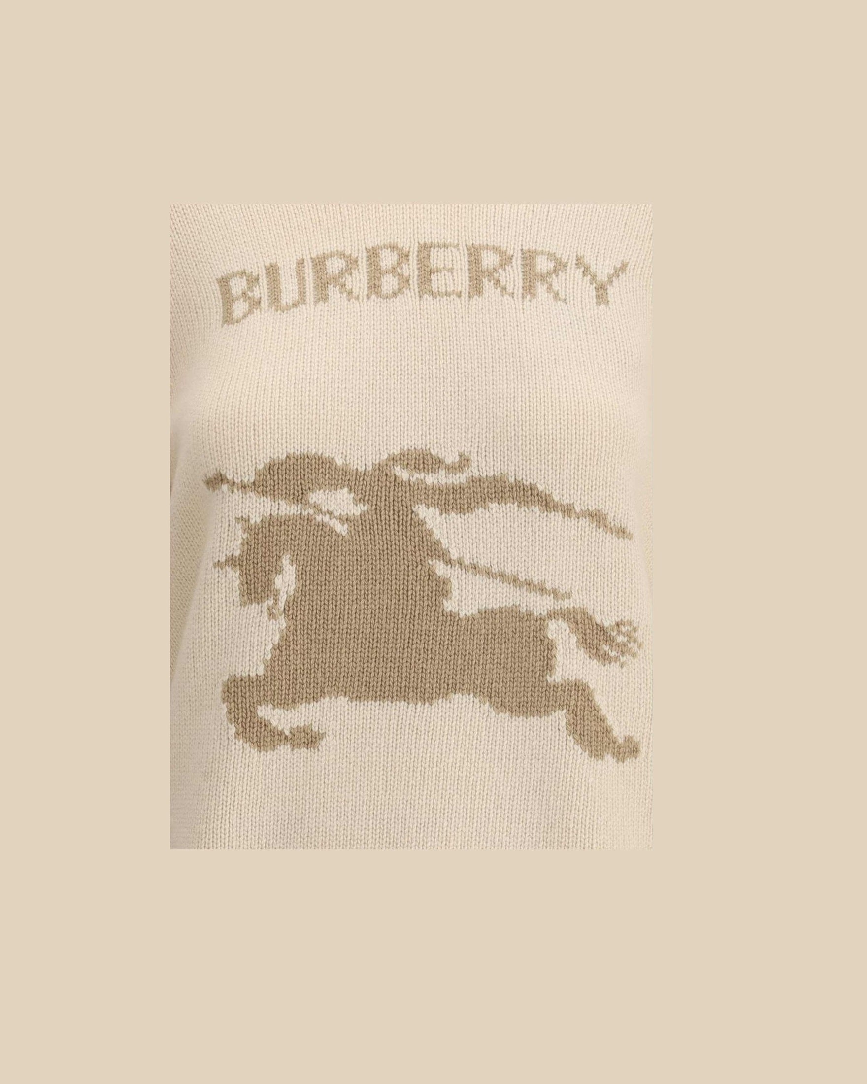 Burberry Wool Equestrian Knight Sweater Glam Steals