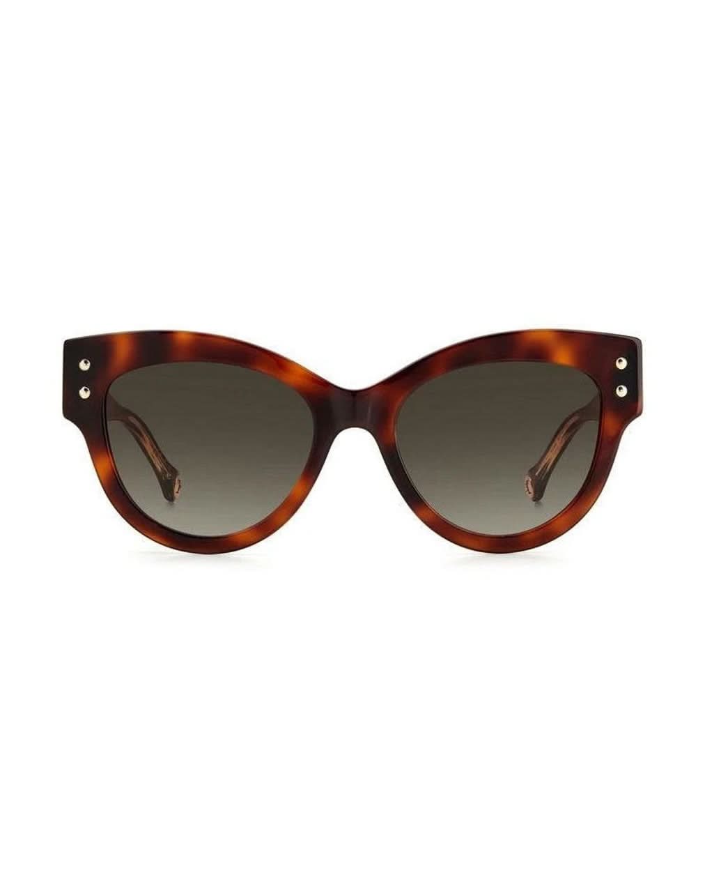 Carolina Herrera Bicolor Acetate Sunglasses