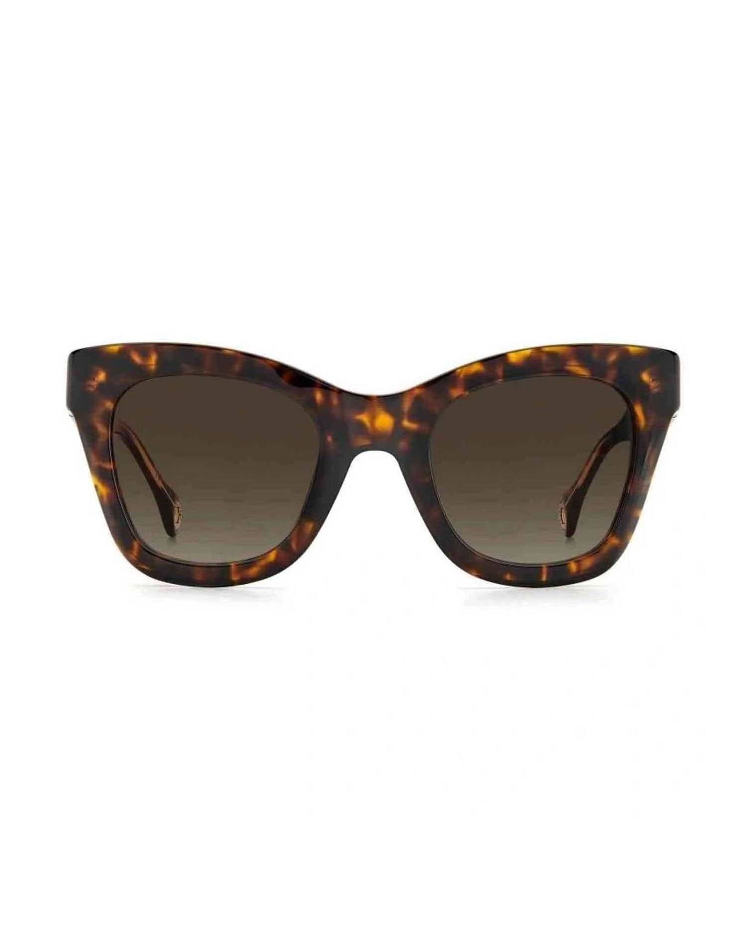 Carolina Herrera Brown Acetate Sunglasses Sunglasses