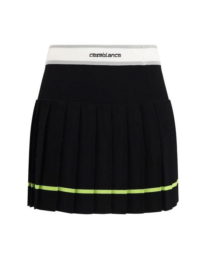 Casablanca Black Viscose Mini Skirt Skirts