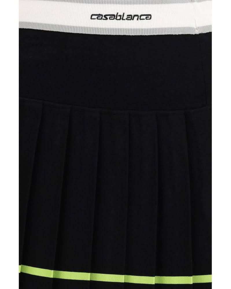 Casablanca Black Viscose Mini Skirt Skirts