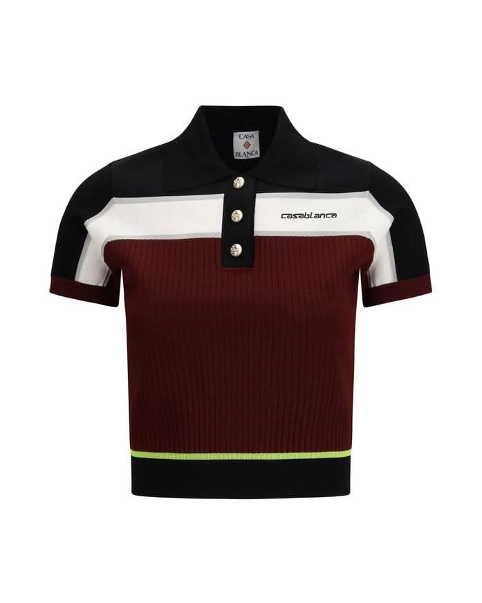 Casablanca Viscose Polo Shirt T-Shirts