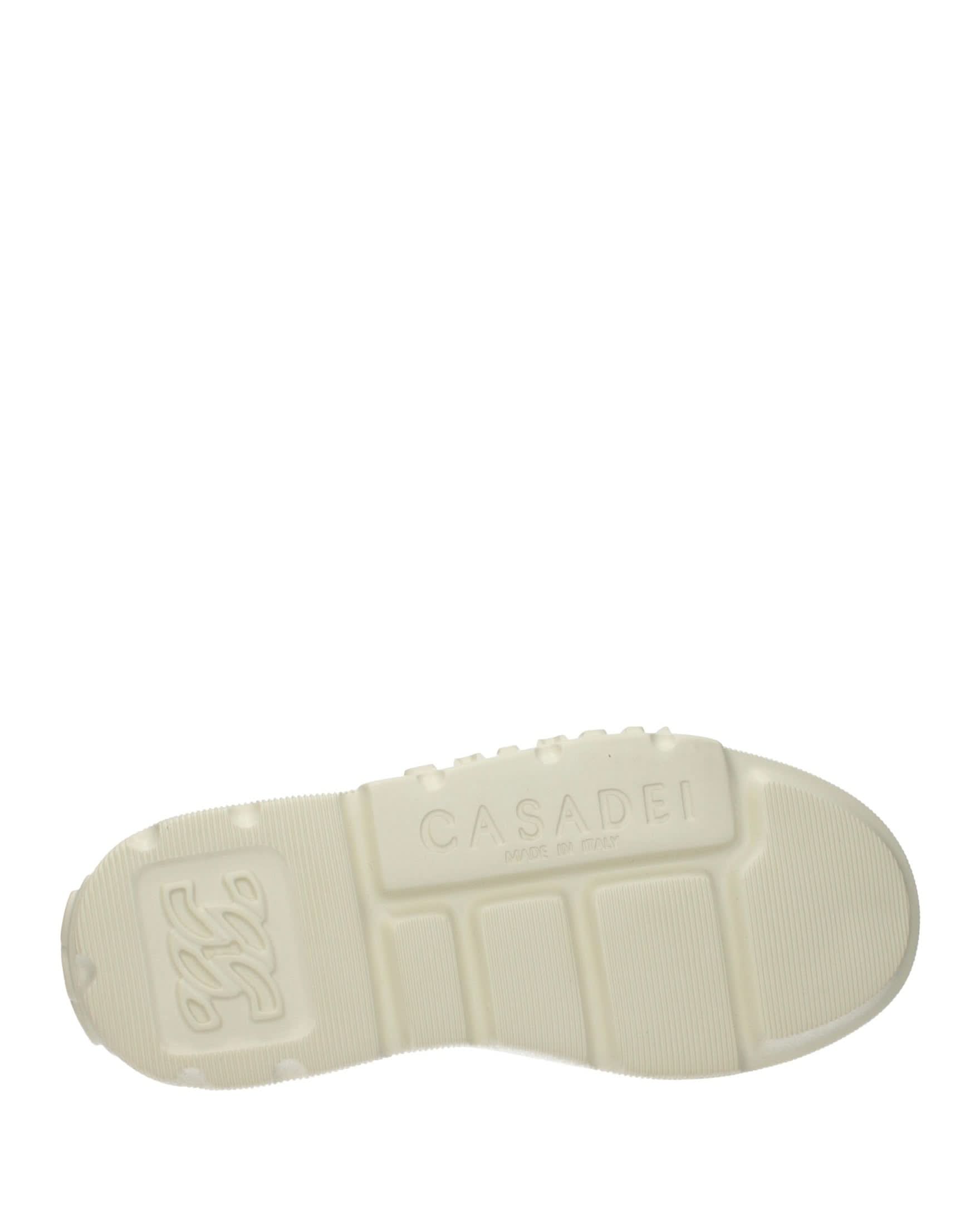 Casadei Beige Leather Chunky Sneakers