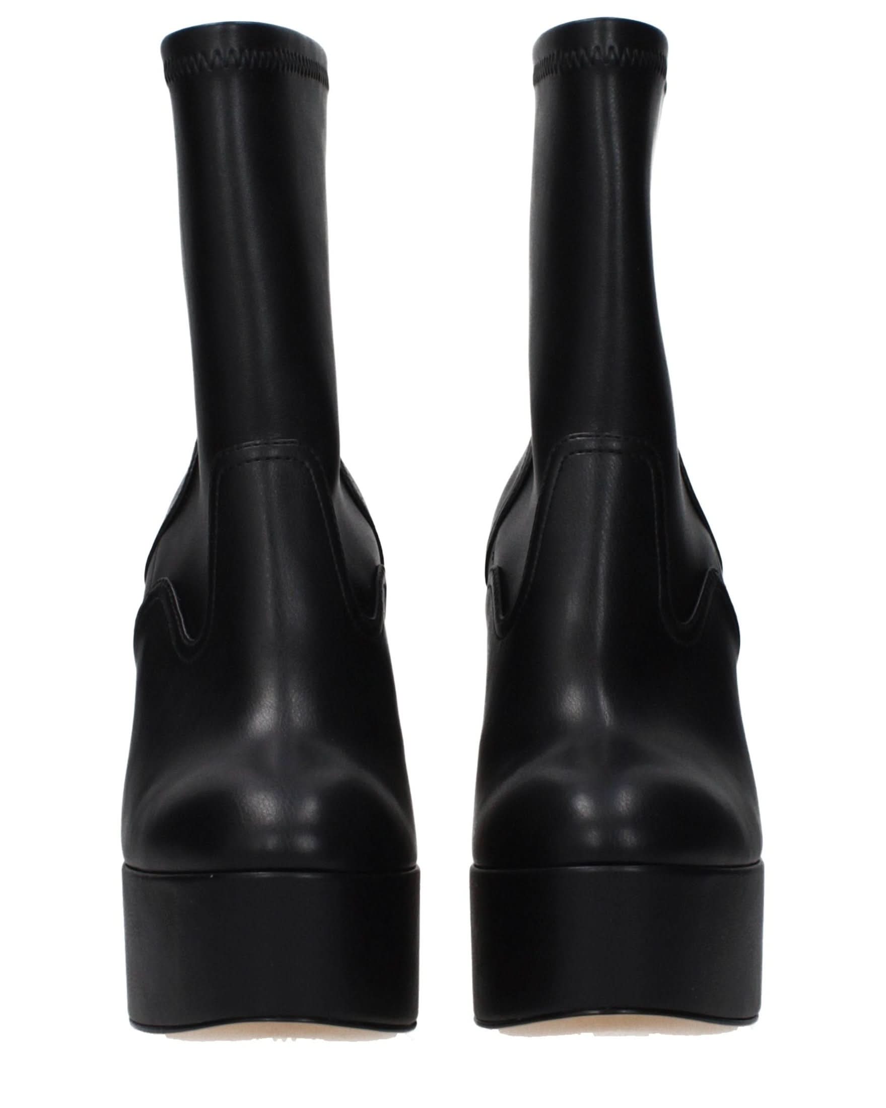 Casadei Black Leather Ankle Boots