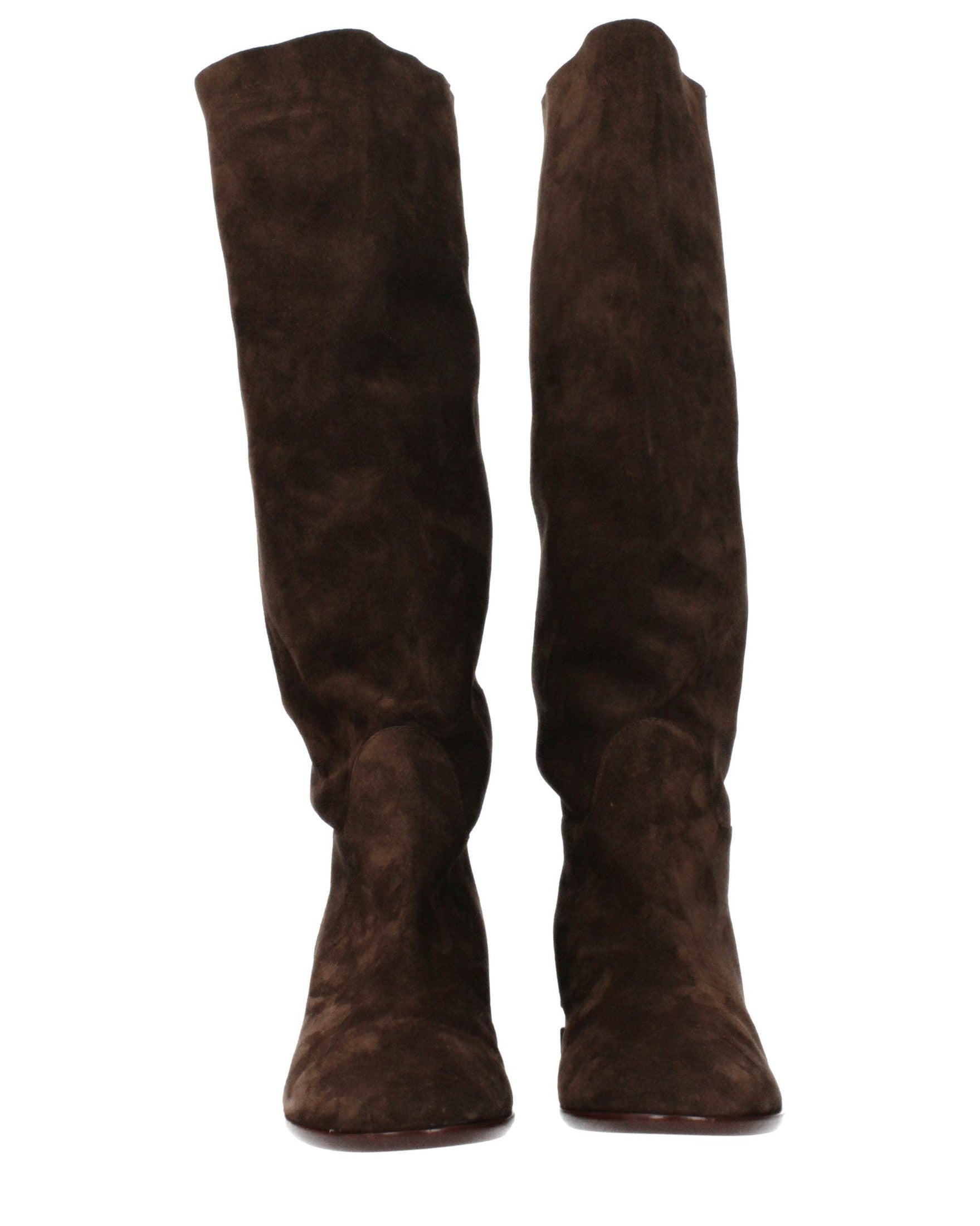 Casadei Brown Leather Boots Glam Steals