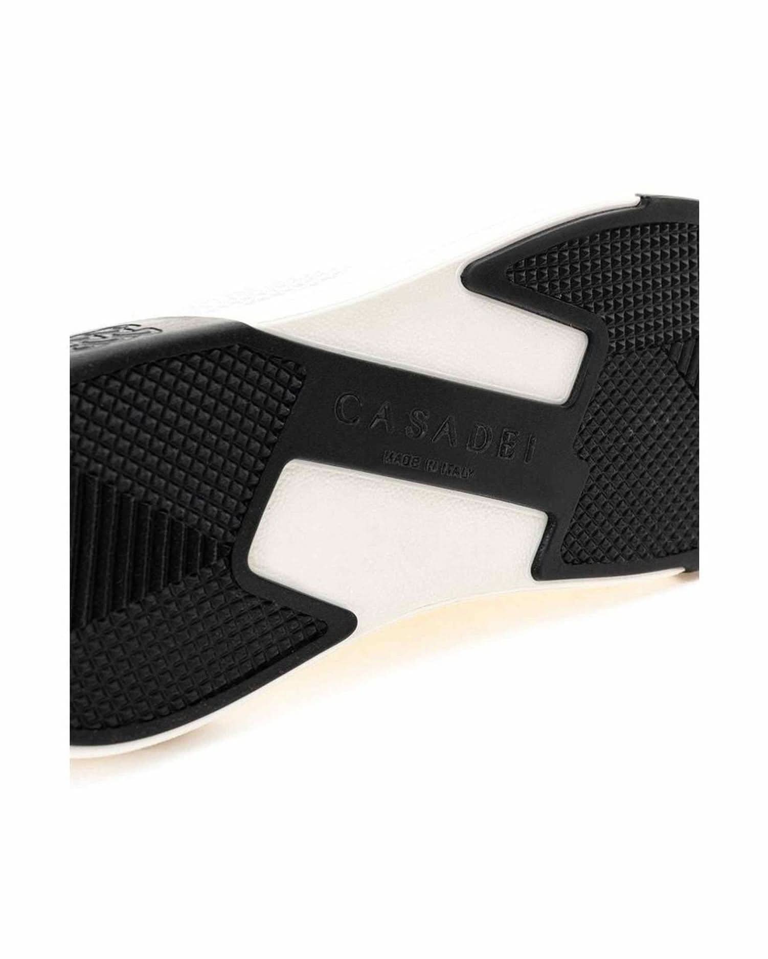 Casadei Elegant White Leather Sneakers Sneakers
