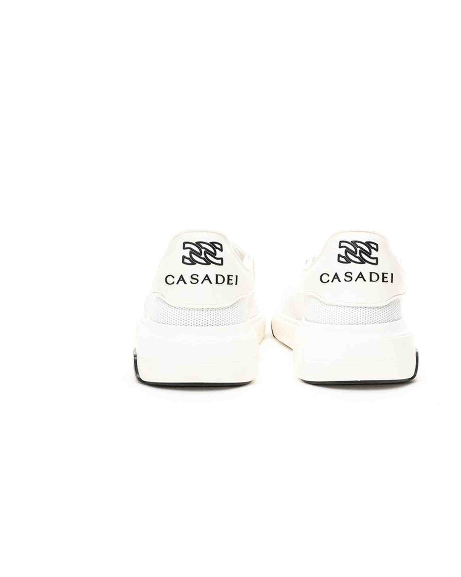 Casadei Elegant Leather White Sneakers Glam Steals