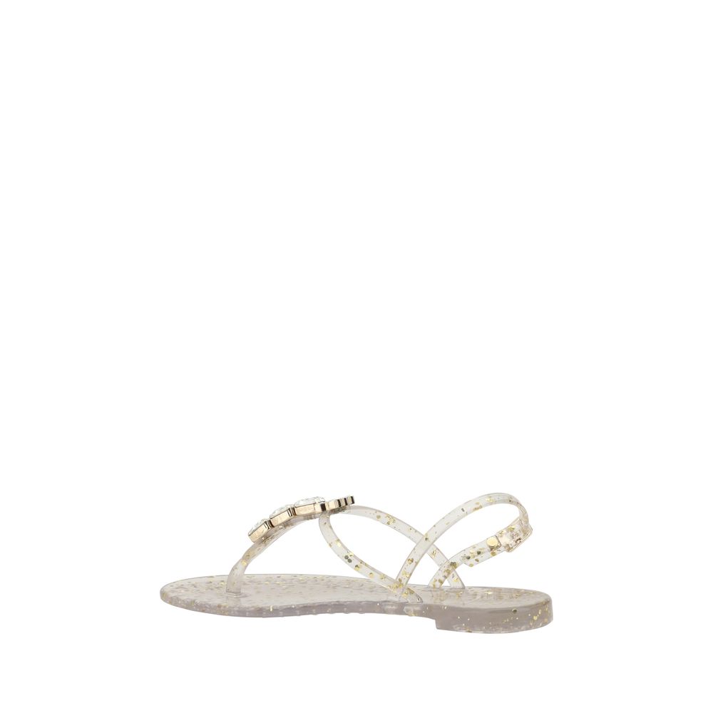 Casadei Swarovski Jelly Sandals Glam Steals