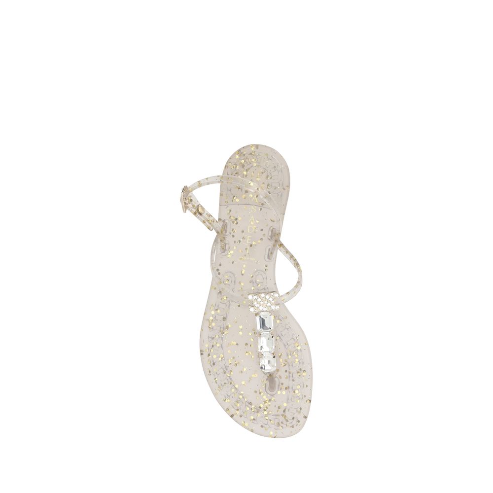 Casadei Swarovski Jelly Sandals Glam Steals