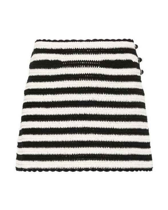 Celine Black Cotton Mini Skirt