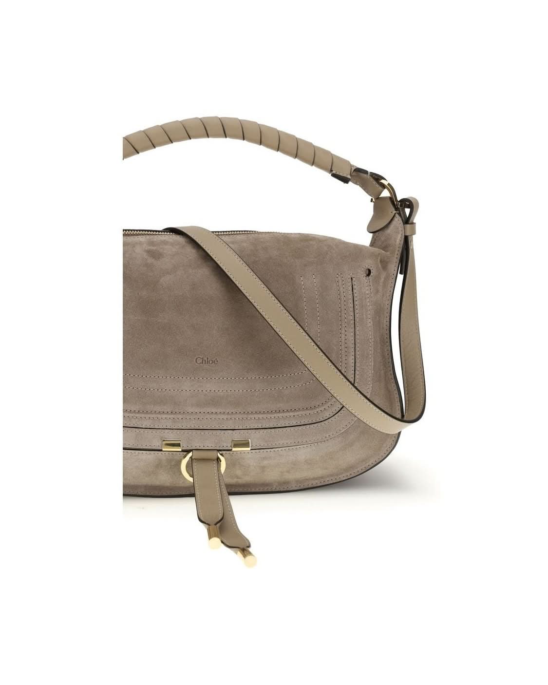 Chloé Beige Calf Leather Bos Taurus Shoulder Bag