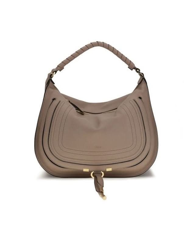 Chloé Beige Calf Leather Bos Taurus Shoulder Bag