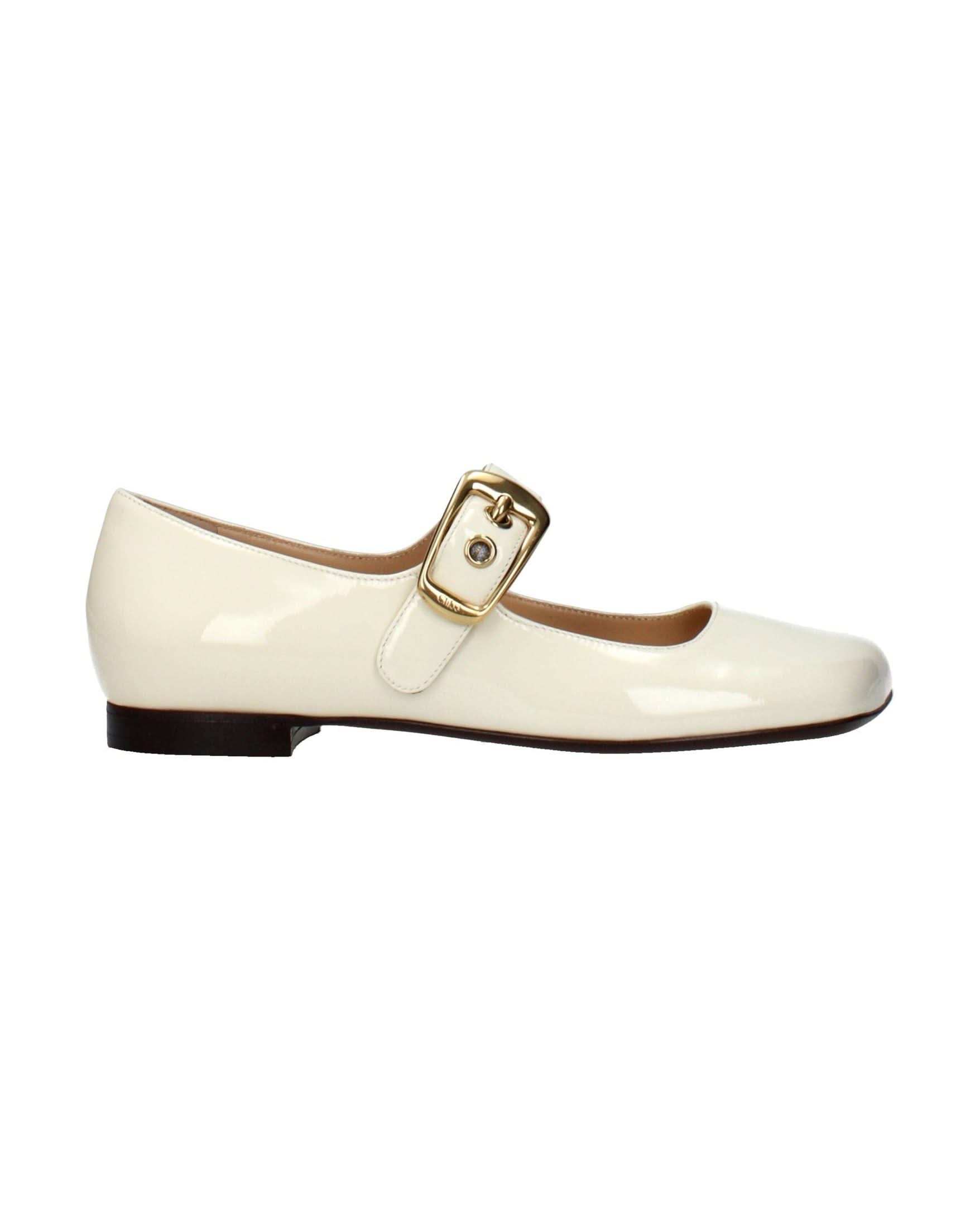 Chloé Beige Leather Ballet Flats Flats