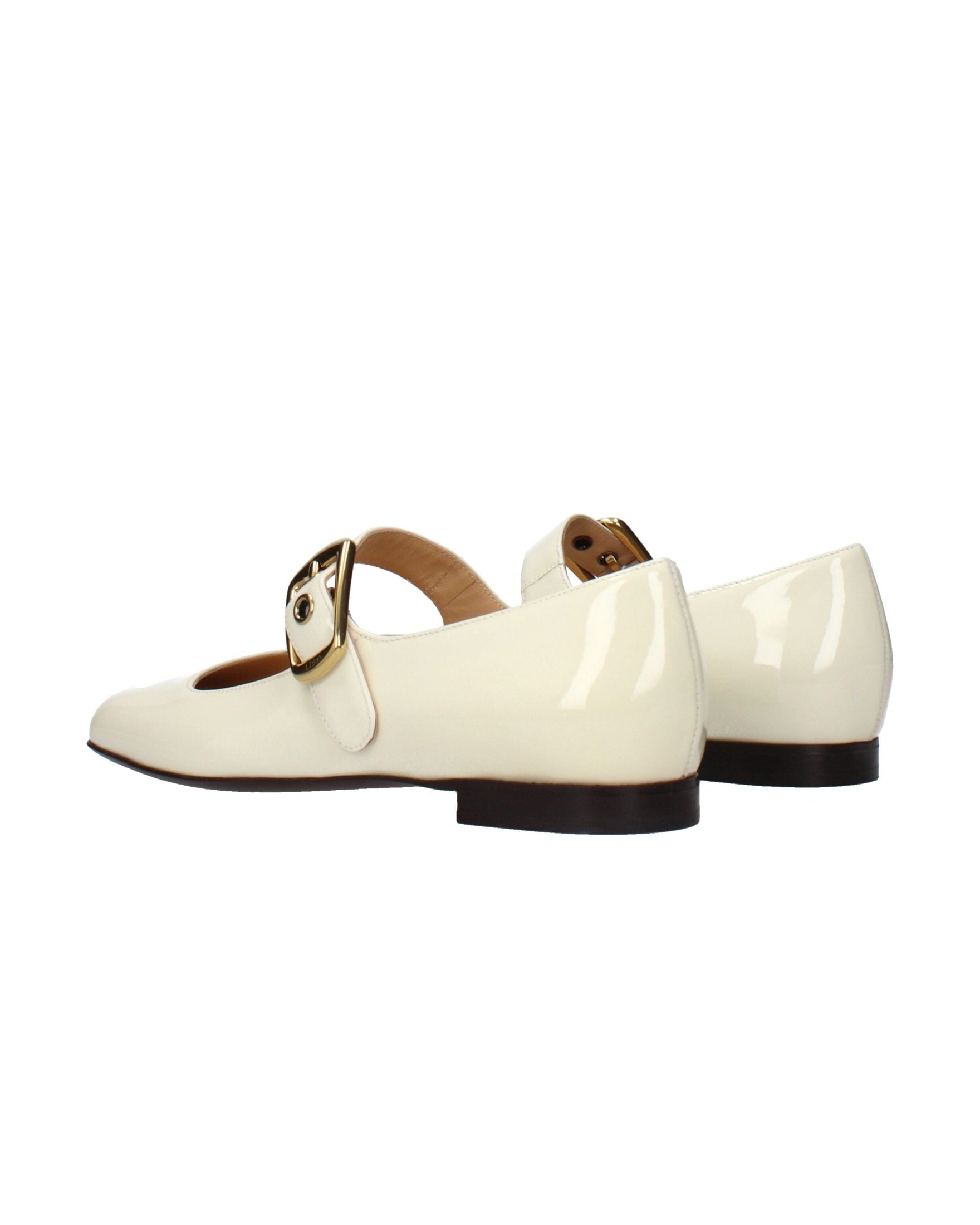 Chloé Beige Leather Ballet Flats Glam Steals