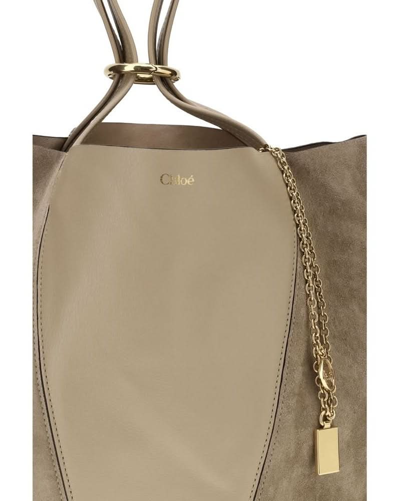 Chloé Beige Leather Shoulder Bag