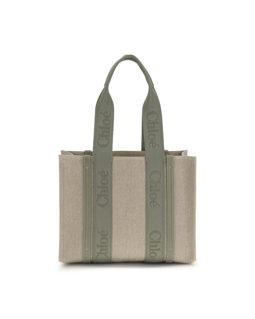 Chloé Beige Linen Shoulder Bag Glam Steals