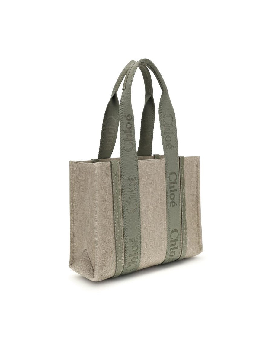 Chloé Beige Linen Shoulder Bag Glam Steals