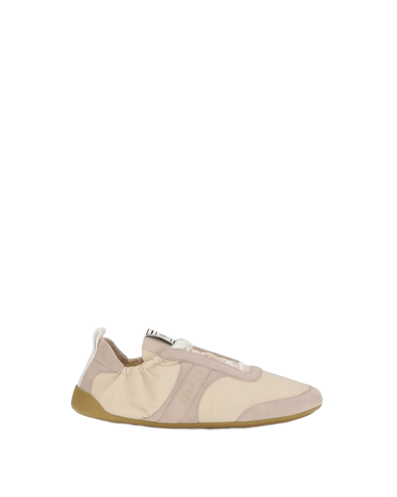 Chloé Beige Nylon Athletic Sneakers Sneakers