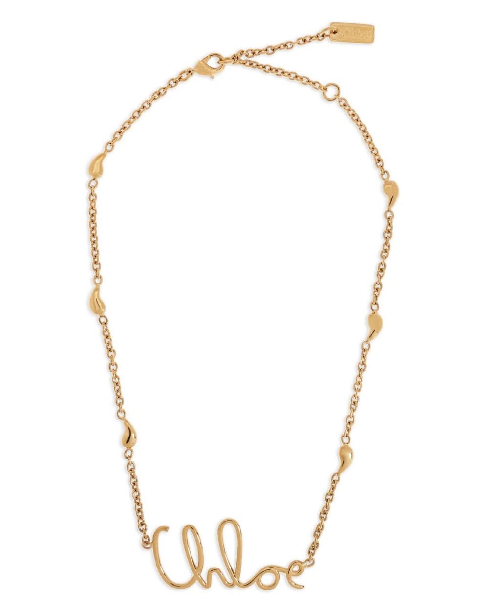 Chloé Bijoux Golden Necklace Jewellery