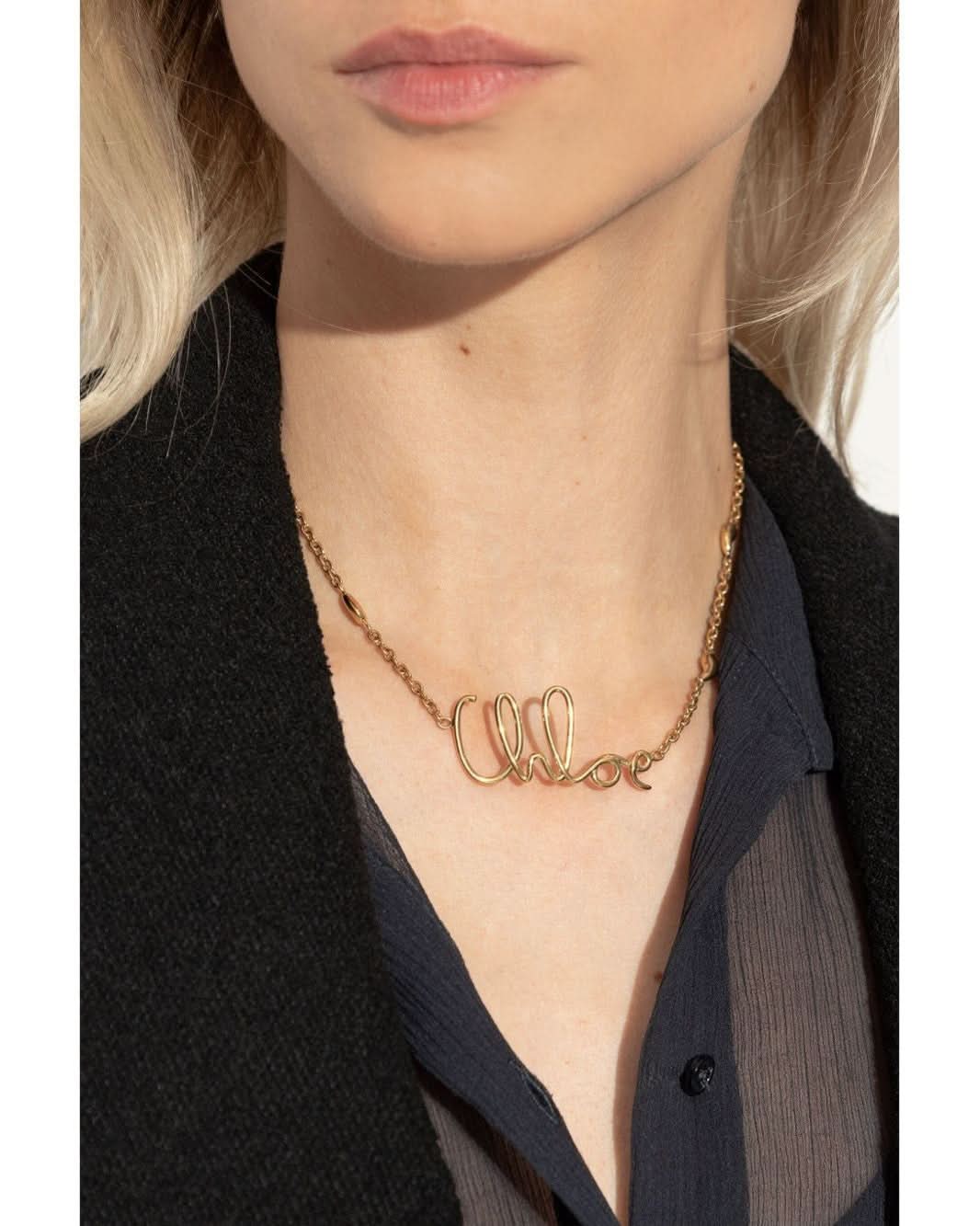Chloé Bijoux Golden Necklace Jewellery
