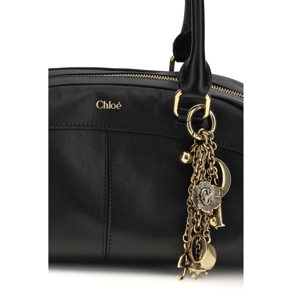 Chloé Black Calf Leather Bos Taurus Shoulder Bag Glam Steals