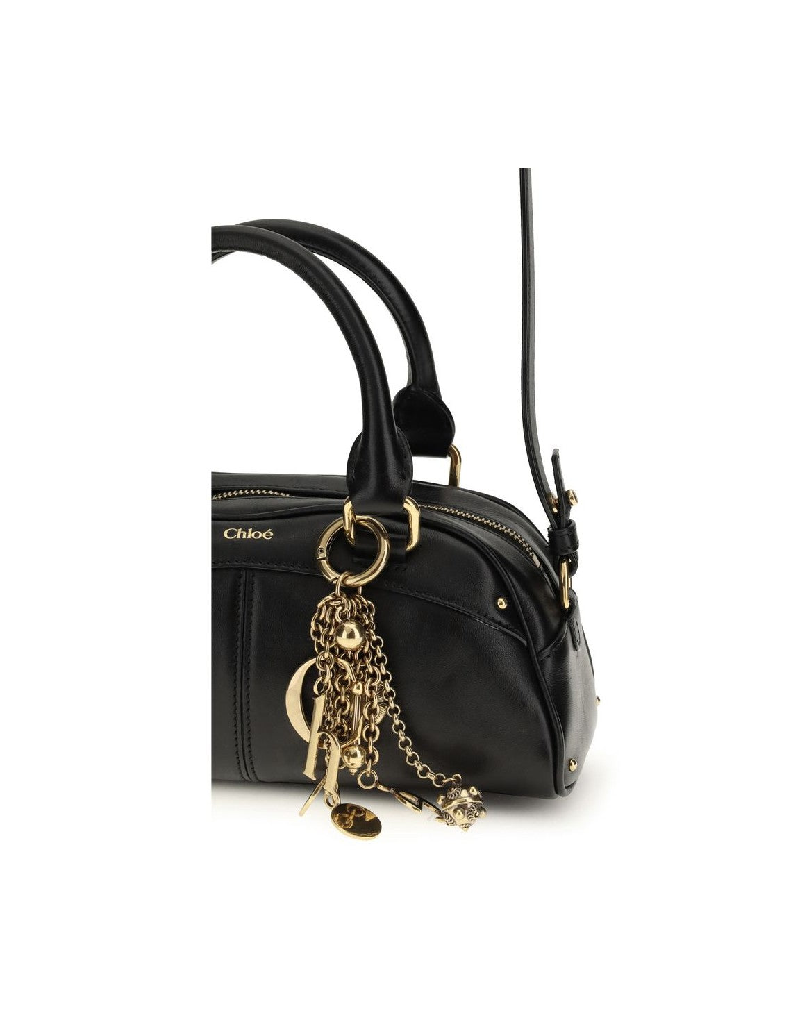 Chloé Black Calf Leather Bos Taurus Shoulder Bag Glam Steals