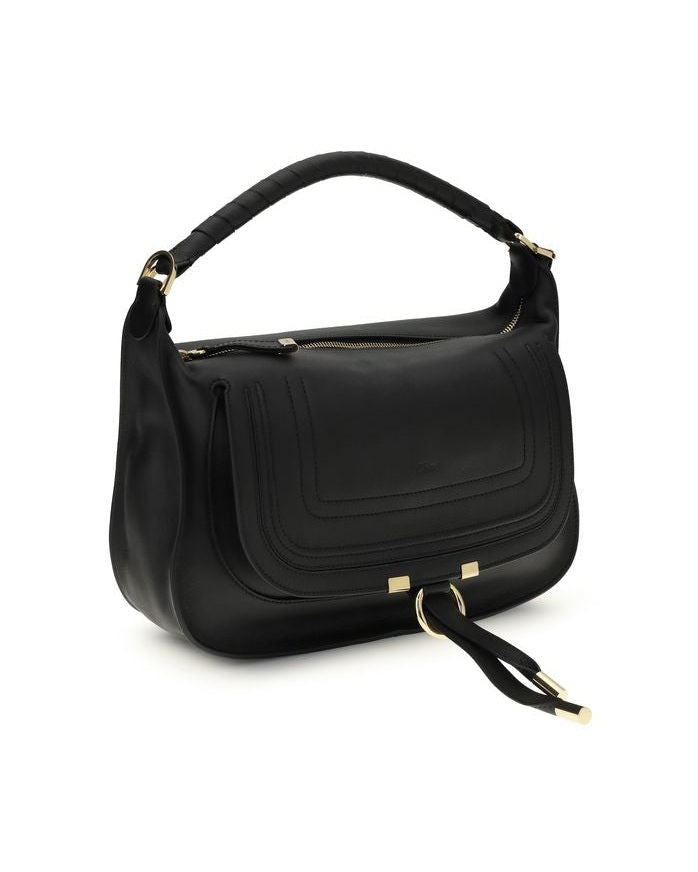 Chloé Black Calf Leather Bos Taurus Shoulder Bag Glam Steals