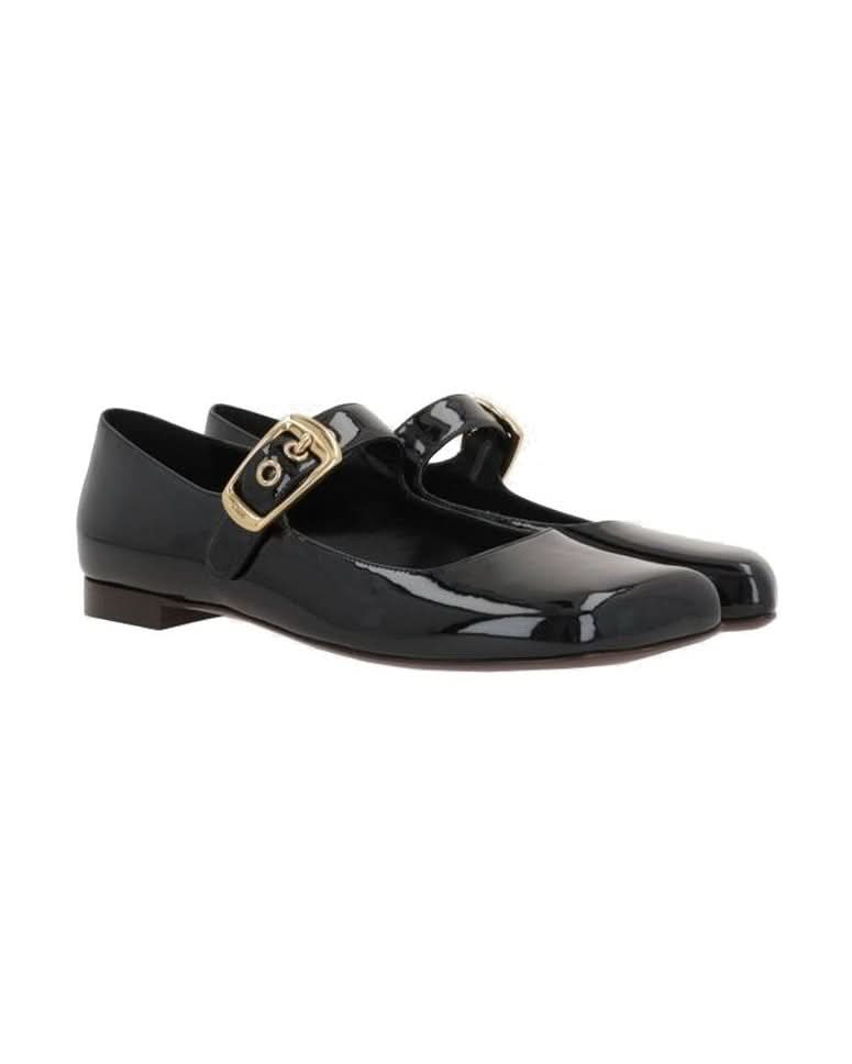 Chloé Black Calfskin Ballet Flats Flats
