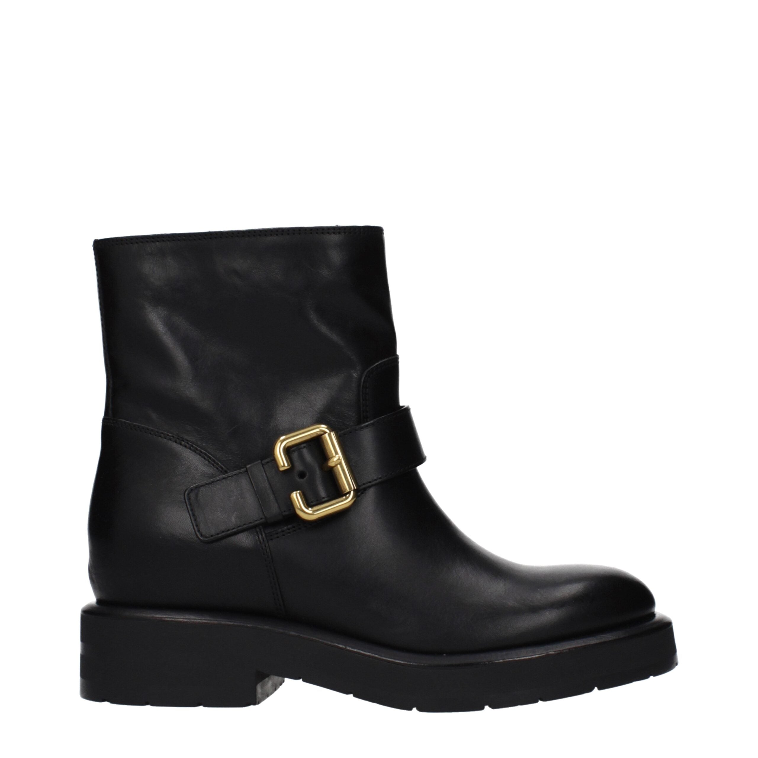 Chloé Black Leather Ankle Boots Glam Steals