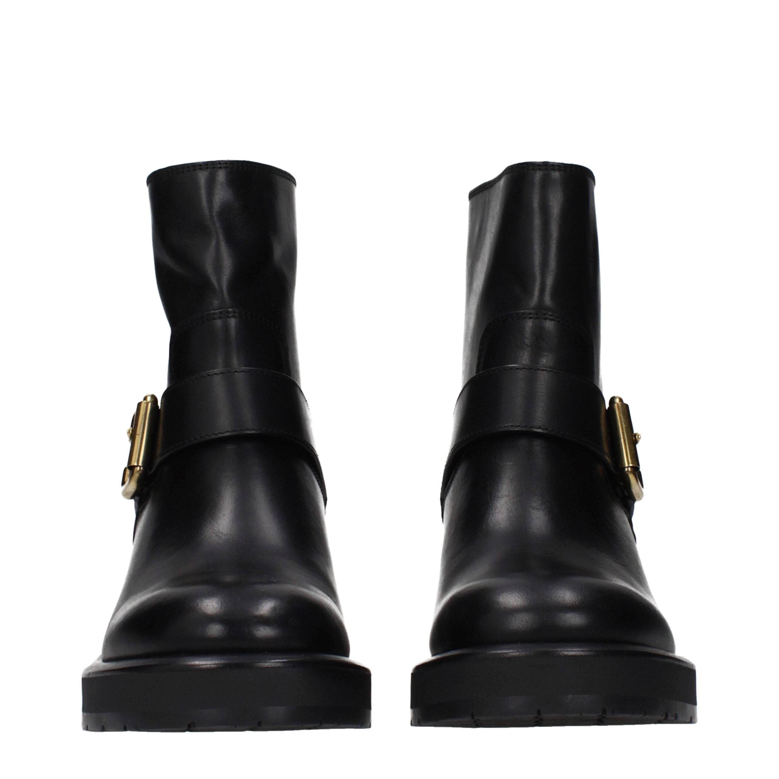 Chloé Black Leather Ankle Boots Glam Steals