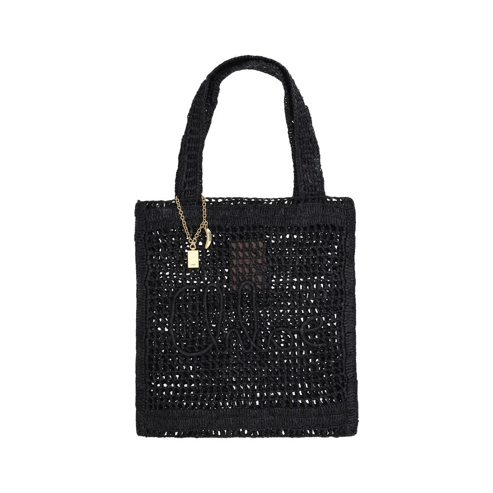Chloé Black Raffia Bag Glam Steals