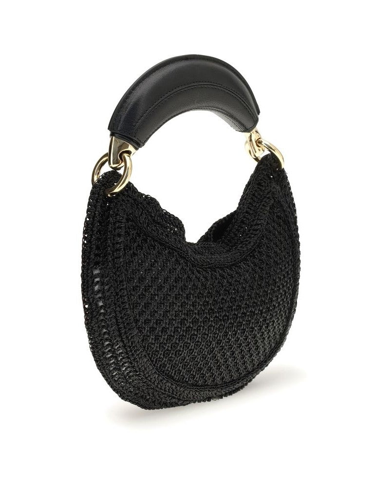 Chloé Black Raffia Shoulder Bag Glam Steals