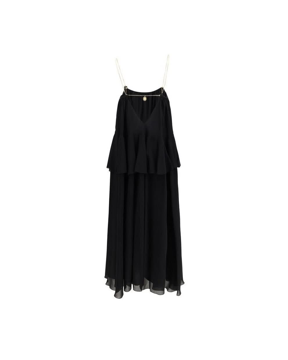 Chloé Black Silk Casual Dress