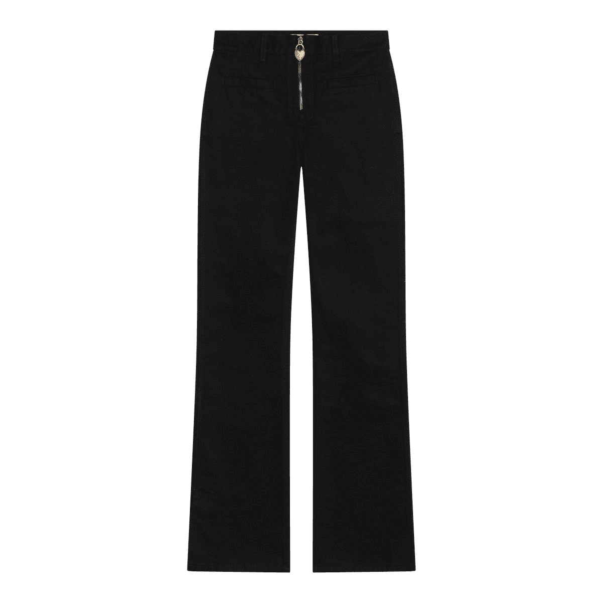 Chloé Black Slim Jeans with Charm Zip
