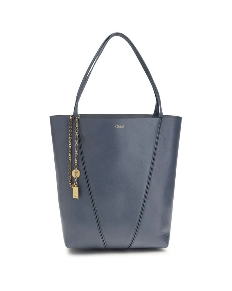 Chloé Blue Calf Leather Bos Taurus Shoulder Bag Glam Steals