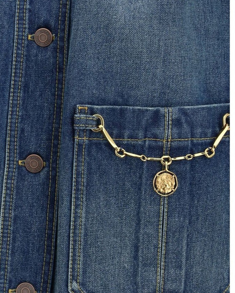 Chloé Blue Cotton Denim Jacket Glam Steals