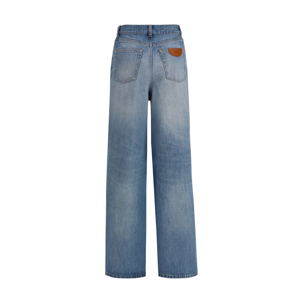 Chloé Blue Cotton Jeans Denim Glam Steals