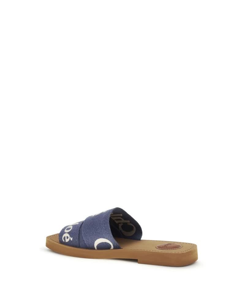 Chloé Blue Cotton Sandals Glam Steals