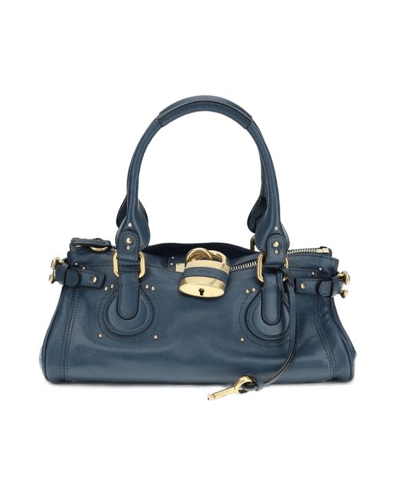 Chloé Blue Leather Buffalo Shoulder Bag Glam Steals
