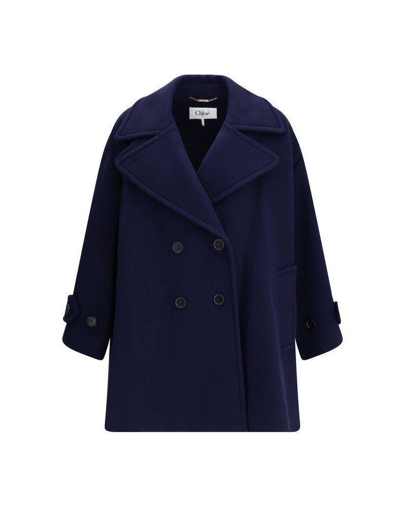 Chloé Blue Wool Coat Glam Steals